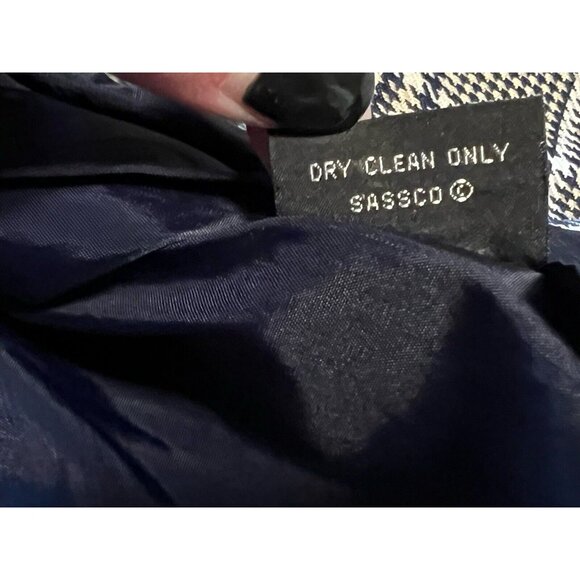 Vintage Stirling Cooper Checkered‎ Blazer Jacket Size 8 Business - Picture 16 of 16